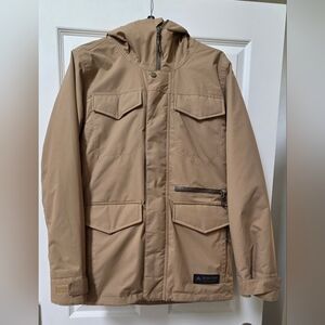 Burton Men's Tan Hooded Ski Coat